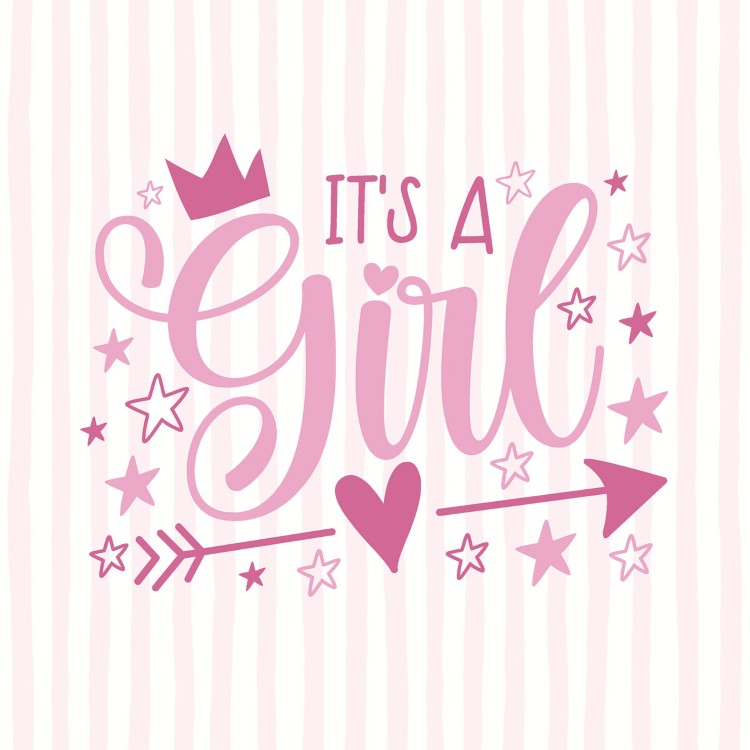 Servetten Paper+Design, Girl, 33 x 33 cm, 20 stuk(s)