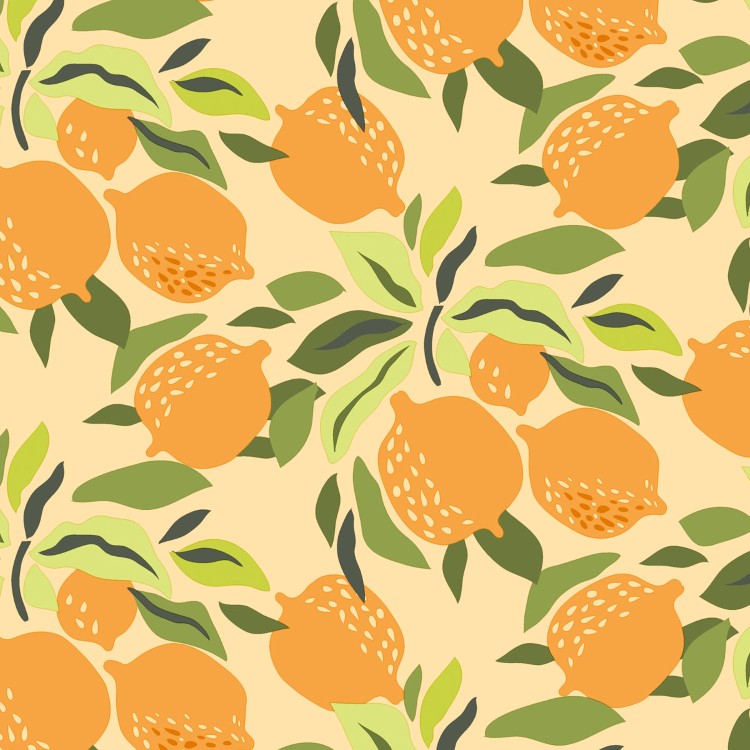 Servetten Paper+Design, Citrus and Leaves, 33 x 33 cm, 20 stuk(s)