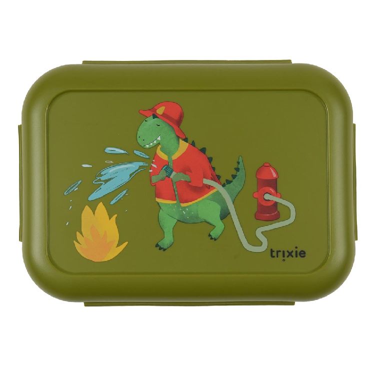 Brooddoos Trixie Lunch Box With Clips | Mr. Dino School