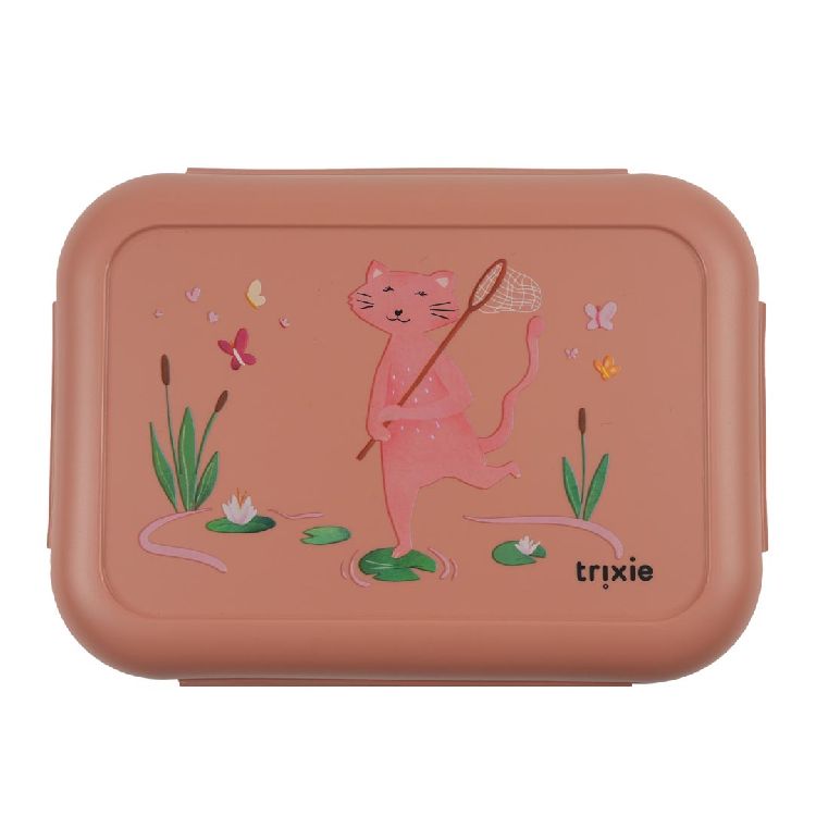 Brooddoos Trixie Lunch Box With Clips | Mrs. Cat School