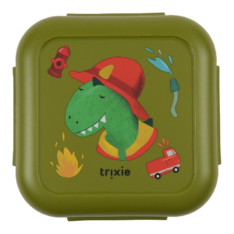 Bewaarpotje Trixie Snack box with clips, 1 stuk(s) | Mr. Dino School