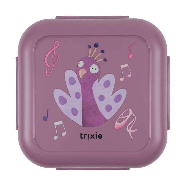Bewaarpotje Trixie Snack box with clips, 1 stuk(s) | Mrs. Peacock School