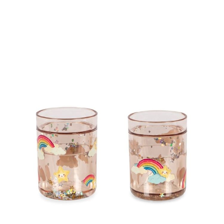 Drinkbeker Konges Slojd 2 Pack Glitter Cups