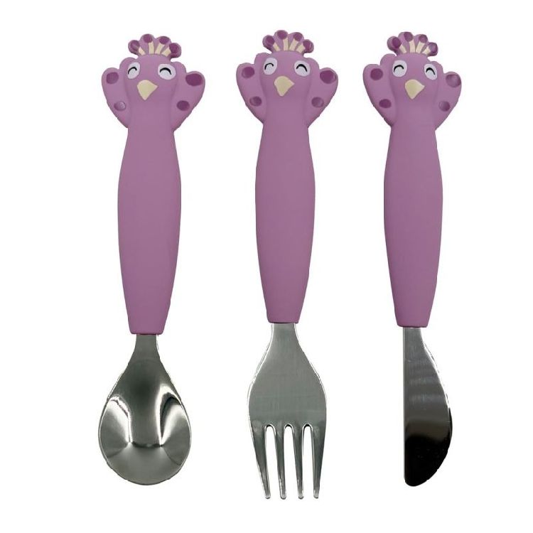 Bestek Trixie Cutlery set 3-pack, lepel/vork/mes | Mrs. Peacock Mealtime