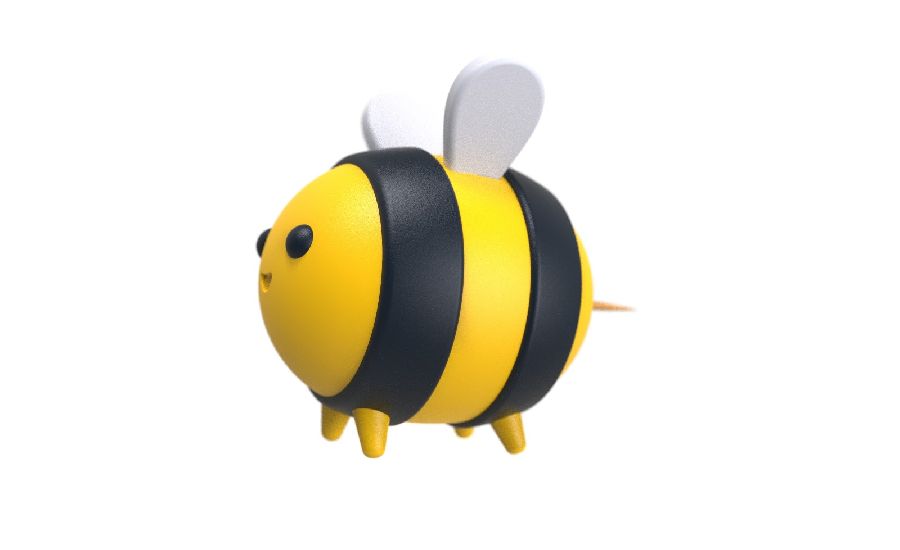 TANDENSTOKERHOUDER Bee Toothpick Dispenser, geel/zwart, bij, 13x9x9cm, ABS, KEUKENGEREI