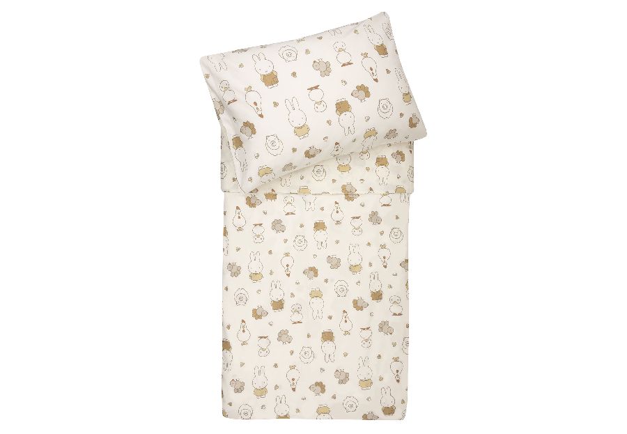 Donsovertrek Jollein, geschikt voor babybed 60x120/babybed 70x140 | Miffy Family Farm