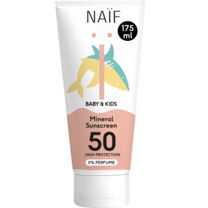 Zonnecreme Naif Mineral Sunscreen Cream 0% Perfume, SPF 50 | Sun Baby