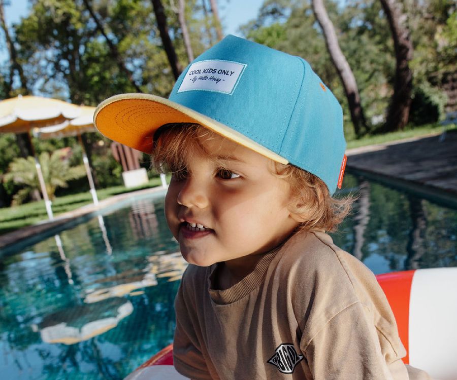 Pet Hello Hossy Curved Brim Caps -Mini Sunny Blue