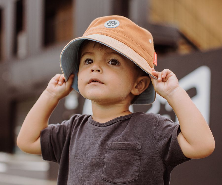 Zonnehoed Hello Hossy Bucket Hats - Mini Chestnut