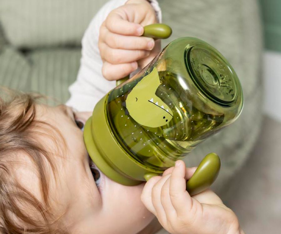 Drinkbeker Trixie 360° Cup with handles | Mr. Dino Mealtime