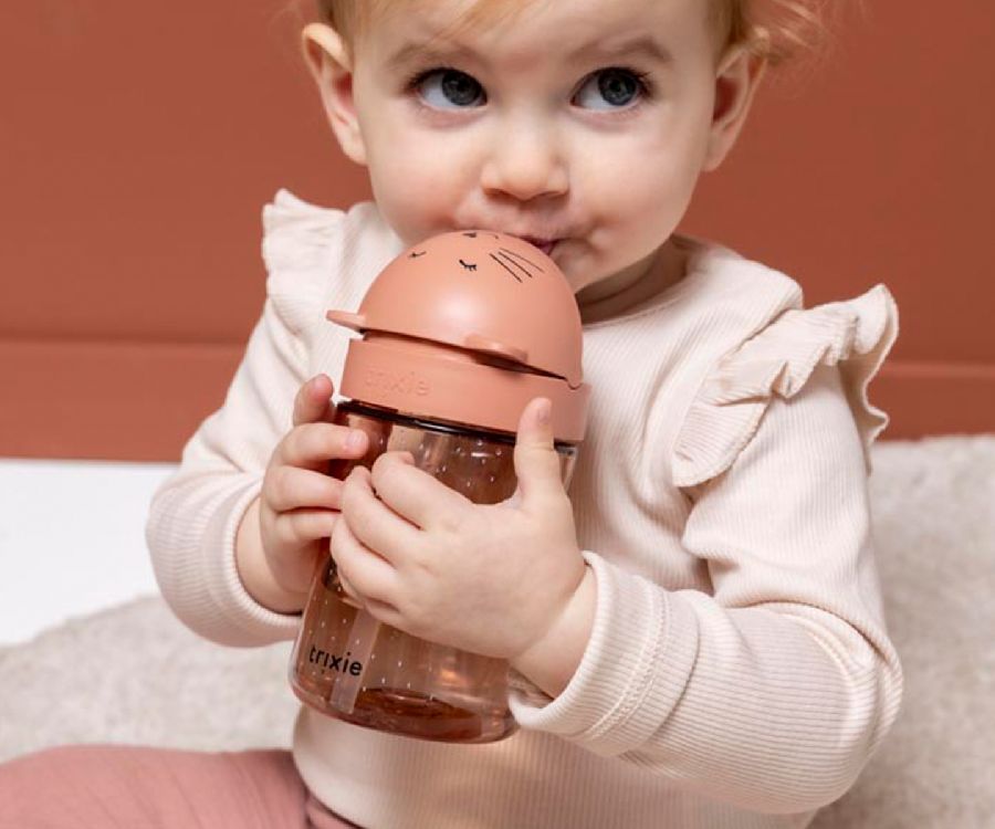 Drinkfles Trixie Silicone Straw Cup | Mrs. Cat Mealtime