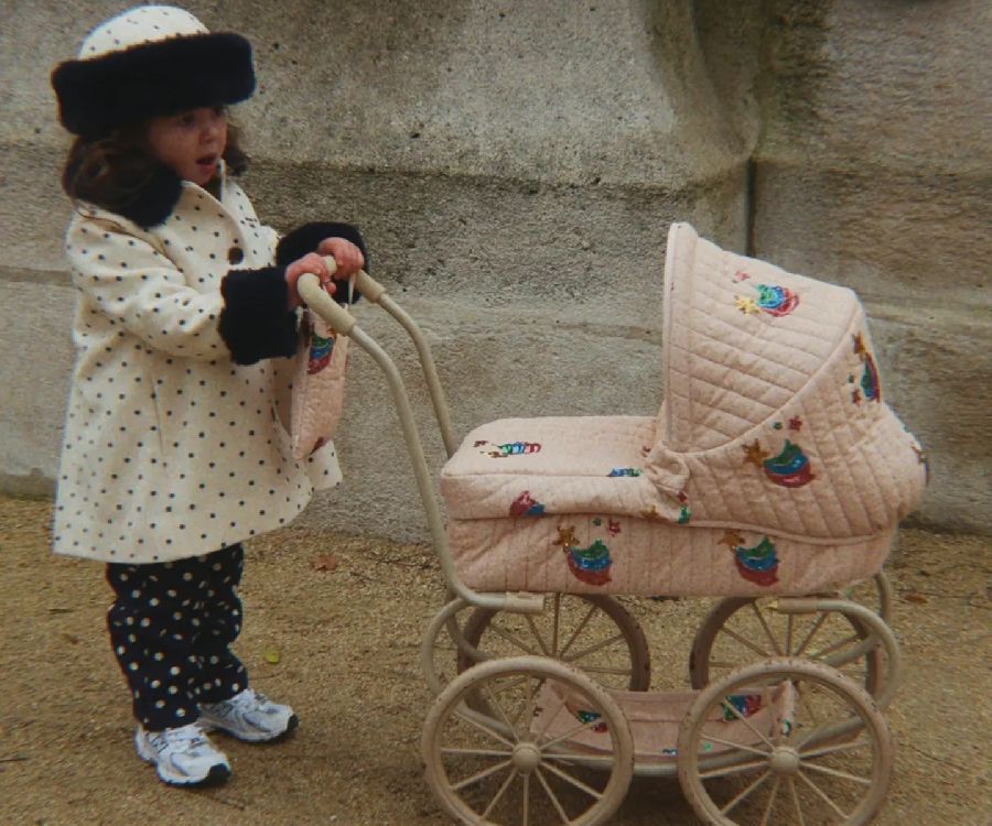 Poppenuitzet Konges Slojd Minnie Tulle Doll Pram