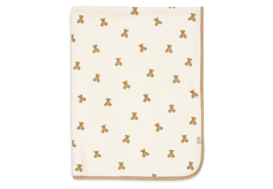 Deken Jollein Cradle, geschikt voor wieg/draagmand/park | Mini Teddy Bear