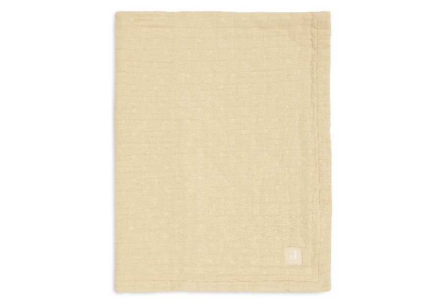 Deken Jollein, geschikt voor wieg/draagmand/park | Jacquard Vanilla