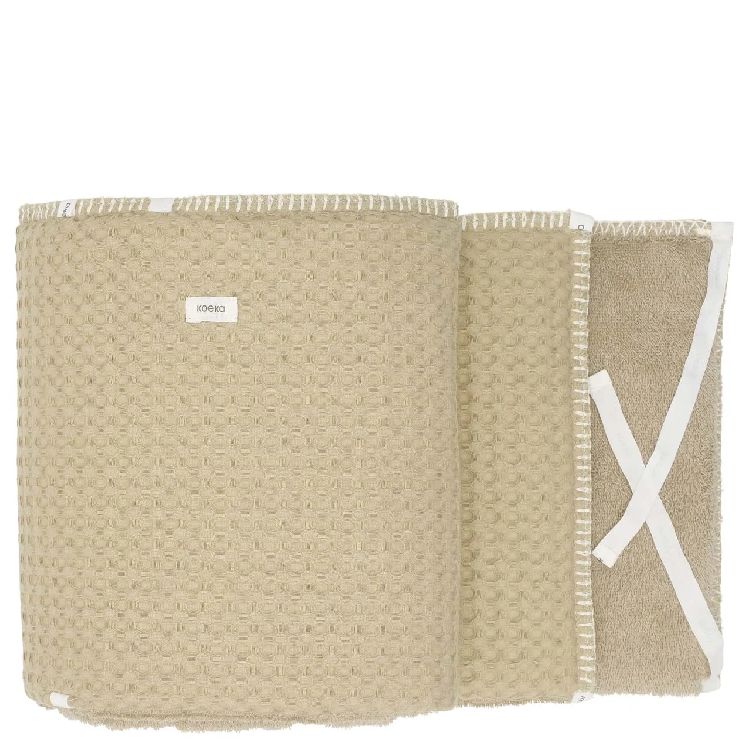 Tochtkussen Koeka Bedomrander/Boxomrander, geschikt voor babybed/park | Amsterdam olive