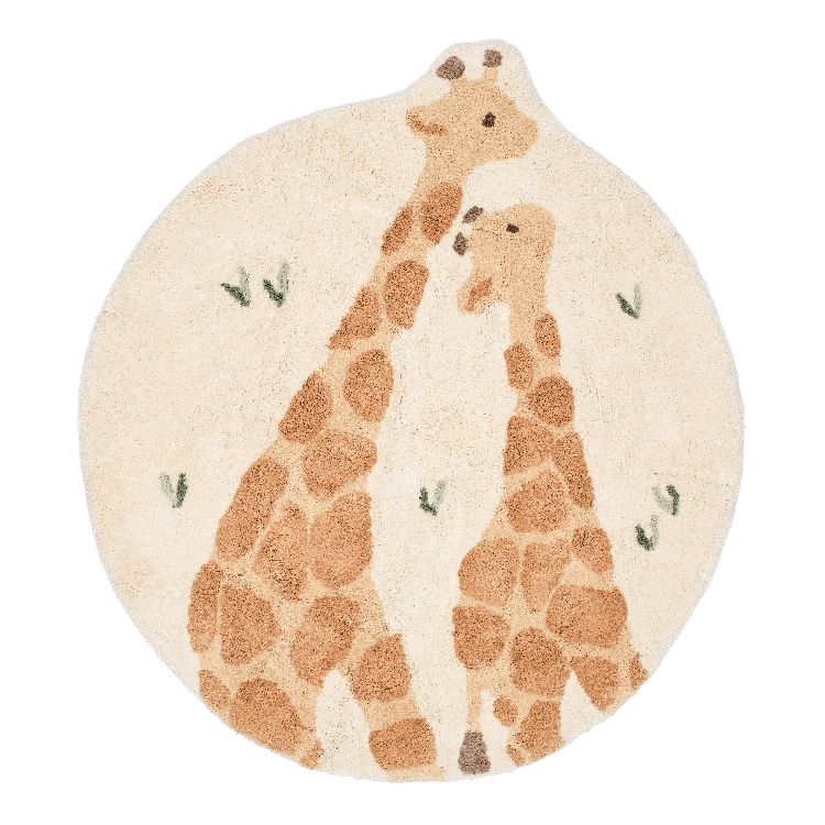 Kamertapijt Little Dutch Vloerkleed Giraffe | Safari Friends