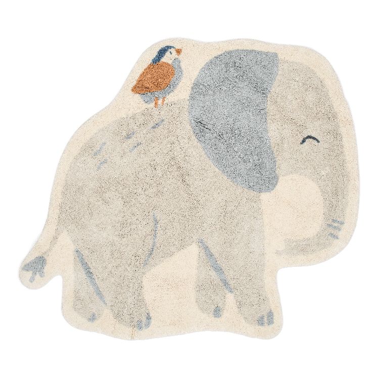 Kamertapijt Little Dutch Vloerkleed Olifant | Safari Friends