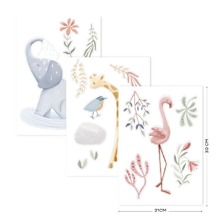 Muurstickers Little Dutch | Safari Friends