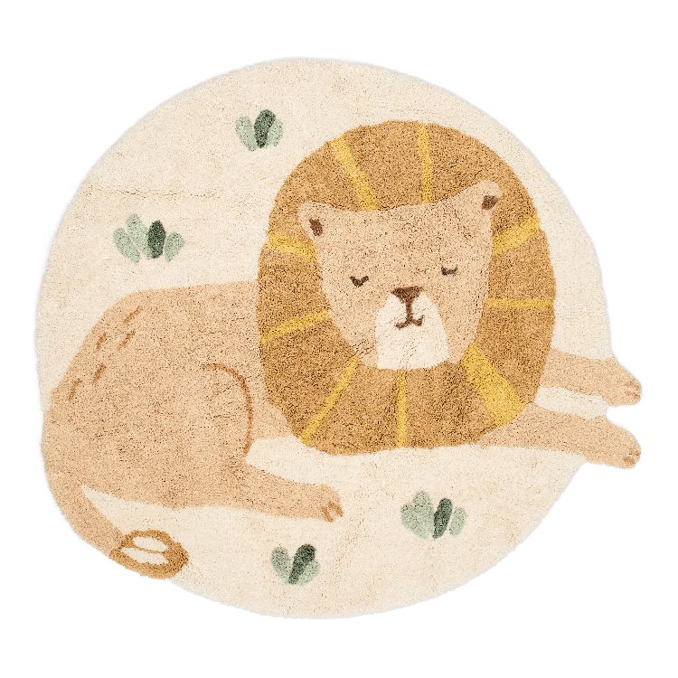 Kamertapijt Little Dutch Vloerkleed Leeuw | Safari Friends