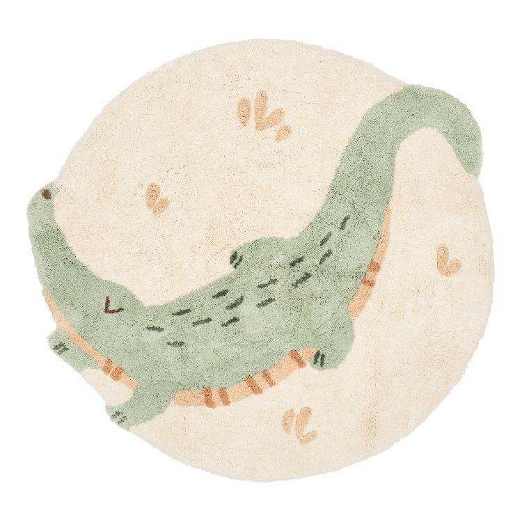 Kamertapijt Little Dutch Vloerkleed Krokodil | Safari Friends