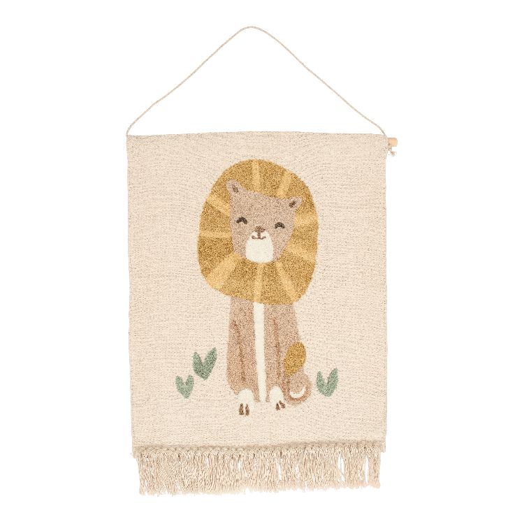 Muurdecoratie Little Dutch Wandkleed Leeuw | Safari Friends
