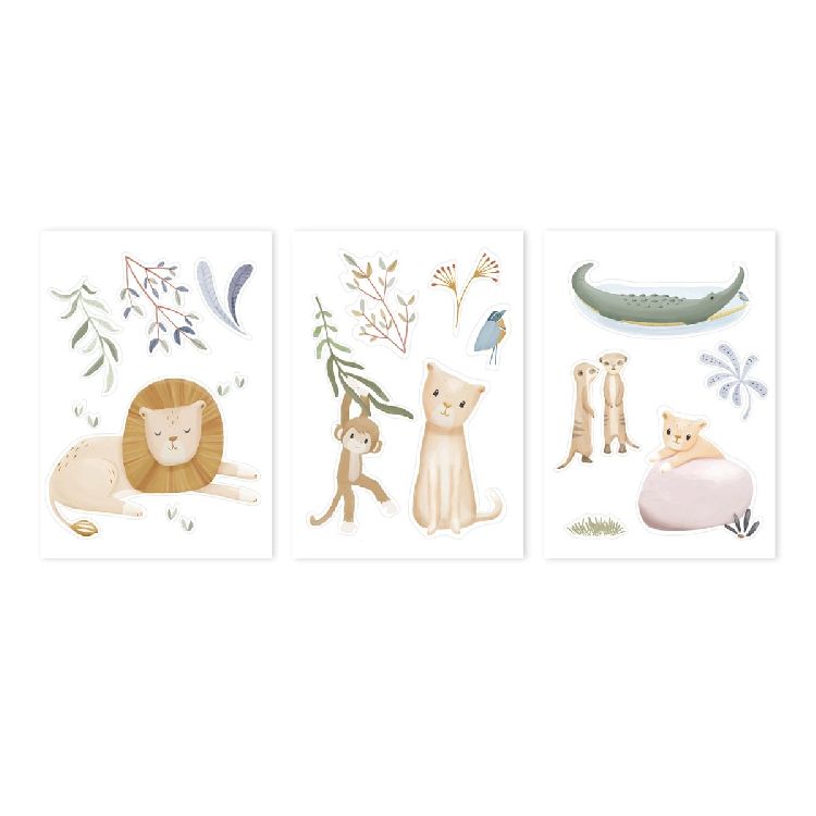 Muurstickers Little Dutch | Safari Friends