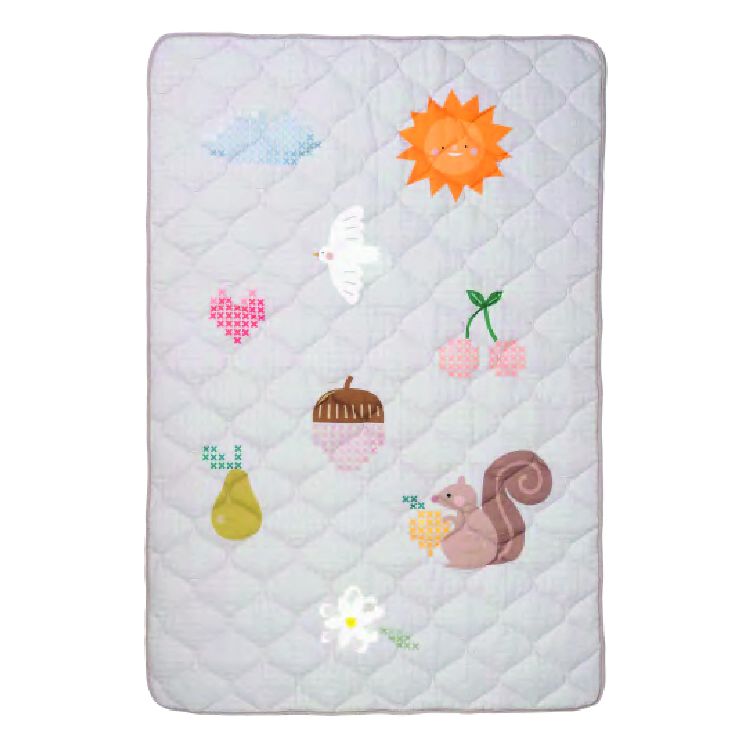 Speeltapijt zonder speelboog Taf Toys Fantasy Bloom Quilted Playmat