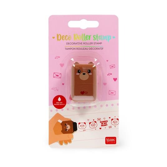 Stempel Legami Deco Roller Stamp, stempel met inkt | Teddy Bear