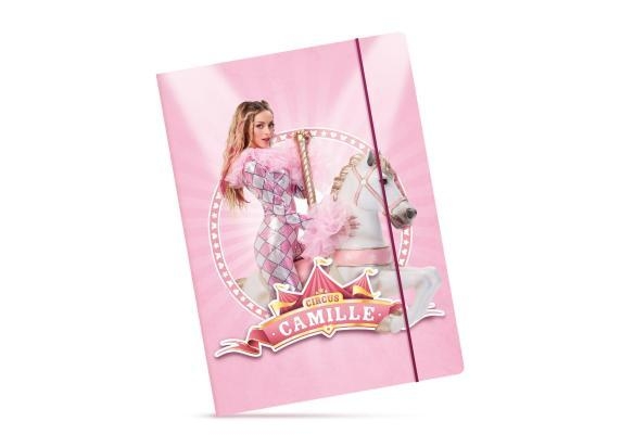 ELASTOMAP A4, Camille, Circus, roze, elastieksluiting, 33 x 23.6 cm, 1st