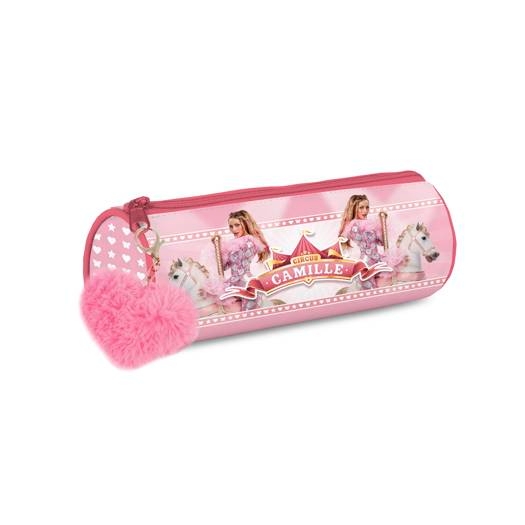 PENNENZAK Camille, Circus, roze, rond, pluche sleutelhanger, polyester, 23x8x8 cm, 1 st