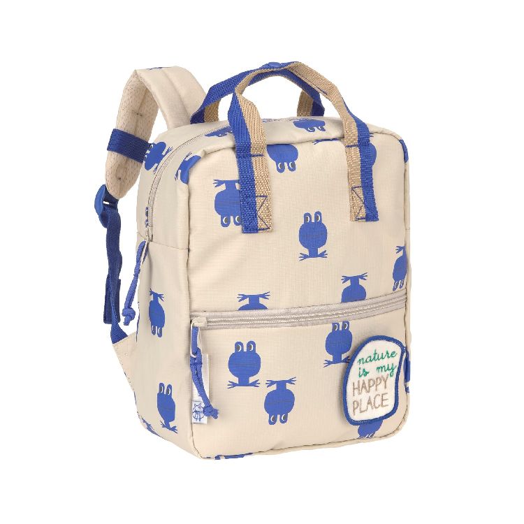 Rugzak Laessig Mini Square Backpack | Happy Trails Frog School