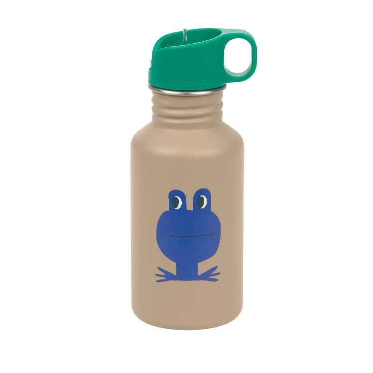 Drinkfles Laessig Bottle Stainless Steel | Happy Trails Frog School