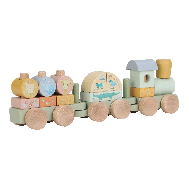 Blokken Little Dutch Blokkentrein | blokkentrein