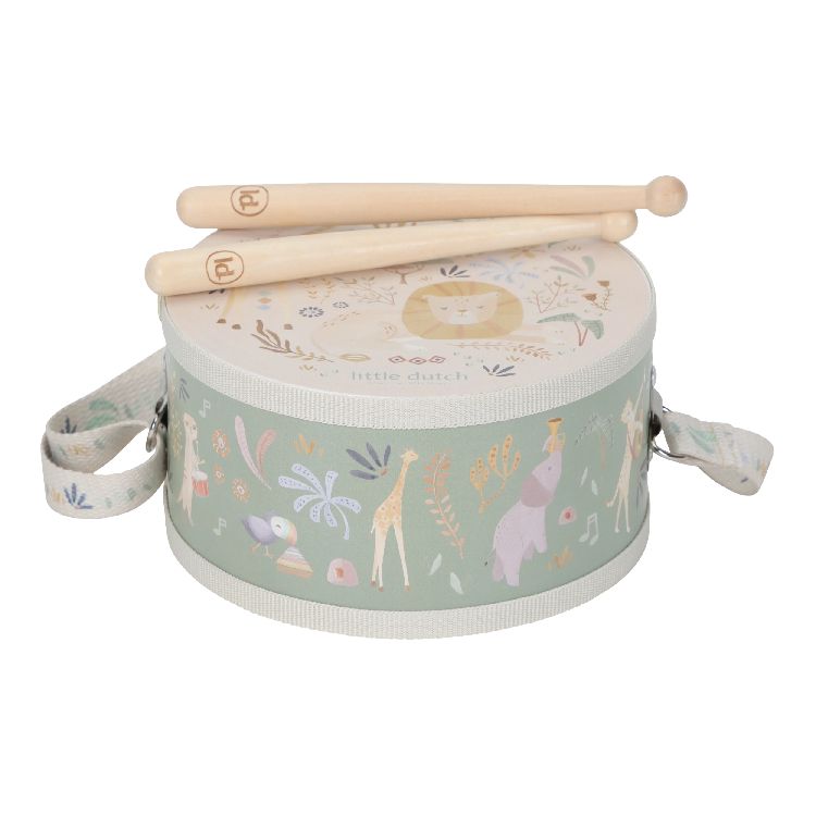 Muziekinstrument Little Dutch Muziektrommel | Safari Friends