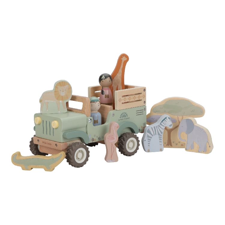 Voertuig Little Dutch Safari auto met dieren | Safari Friends