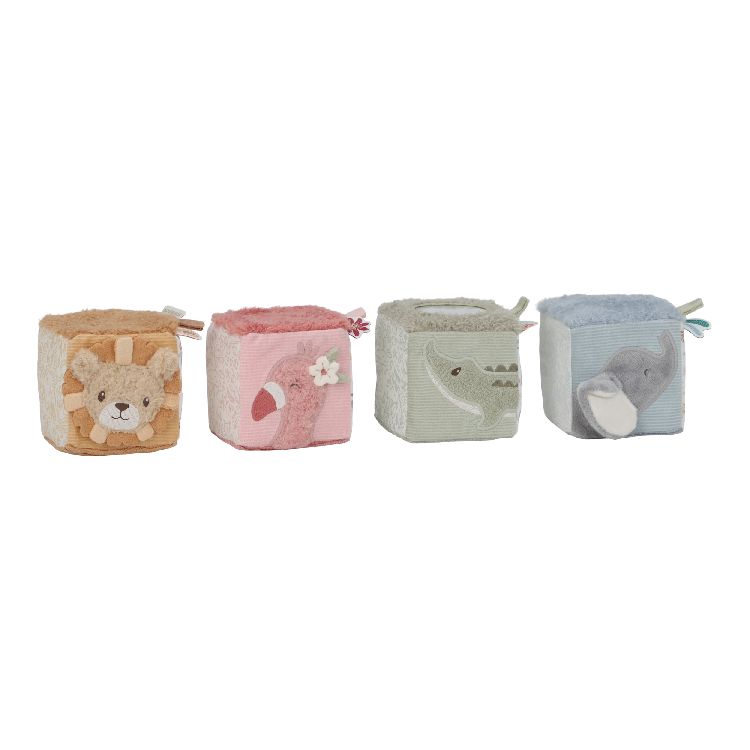 Zachte activiteitenkubus Little Dutch Soft Blokken Set