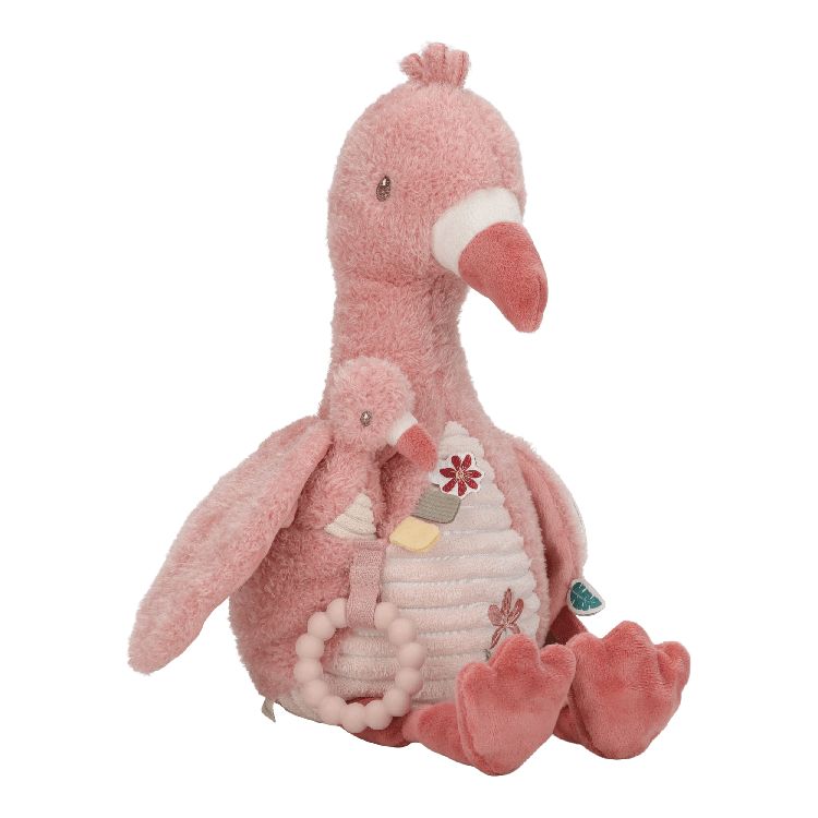 Activiteitenknuffel Little Dutch, Activiteitenknuffel Flamingo | Safari Friends