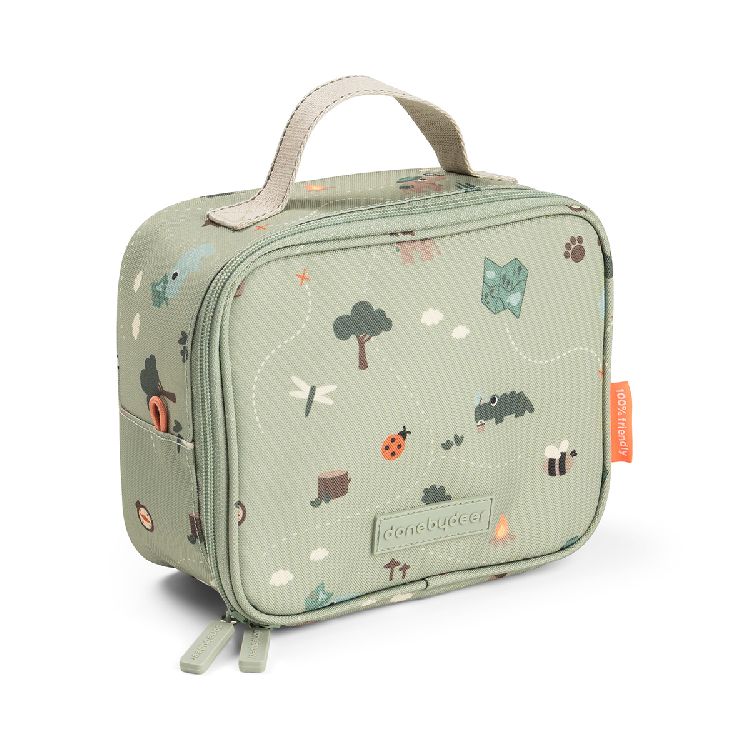 Koeltas Done by Deer, Tiny Insulated Lunch Bag | Tiny Trails green