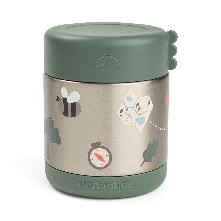 Thermos pot / food jar Done by Deer Insulated Food Jar | Tiny Trails green