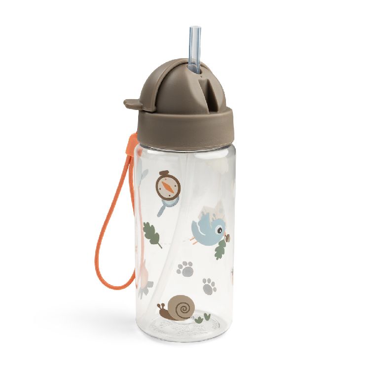 Drinkfles Done by Deer Straw Bottle 350ml | Tiny Trails sand