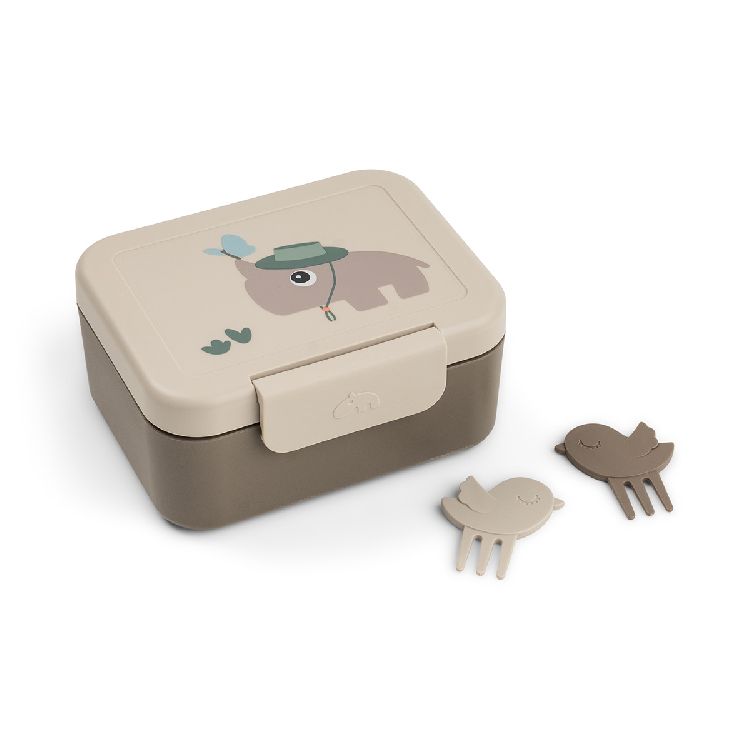 Snackdoos Done by Deer Tiny Lunch Box W/Snack Picks, 1 stuk(s) | Tiny Trails sand