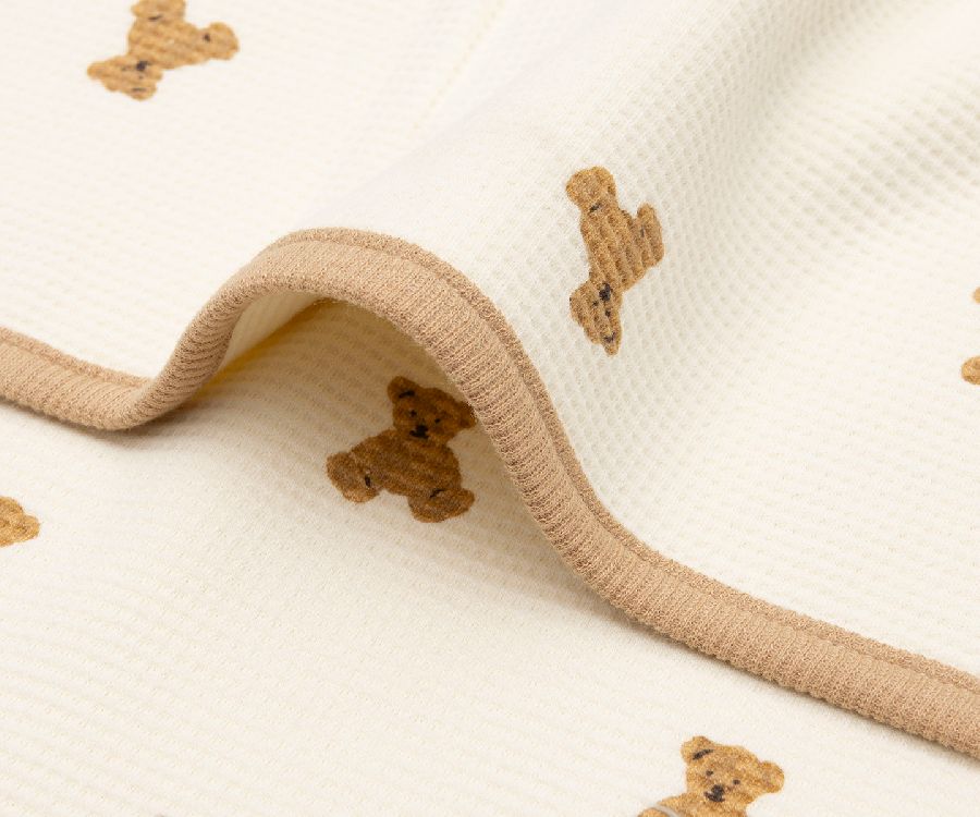 Deken Jollein Cradle, geschikt voor wieg/draagmand/park | Mini Teddy Bear