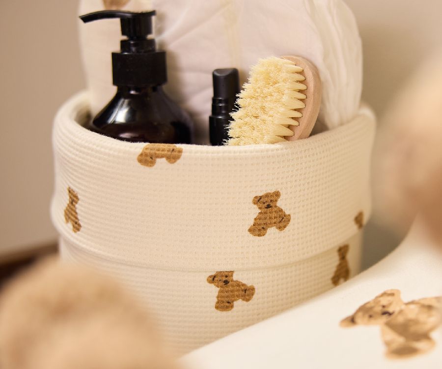 Mand voor was- en verzorgingstafels Jollein | Mini Teddy Bear