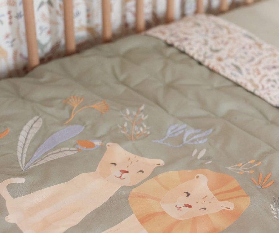 Deken Little Dutch Ledikantendeken, geschikt voor babybed 60x120/babybed 70x140 | Safari Friends