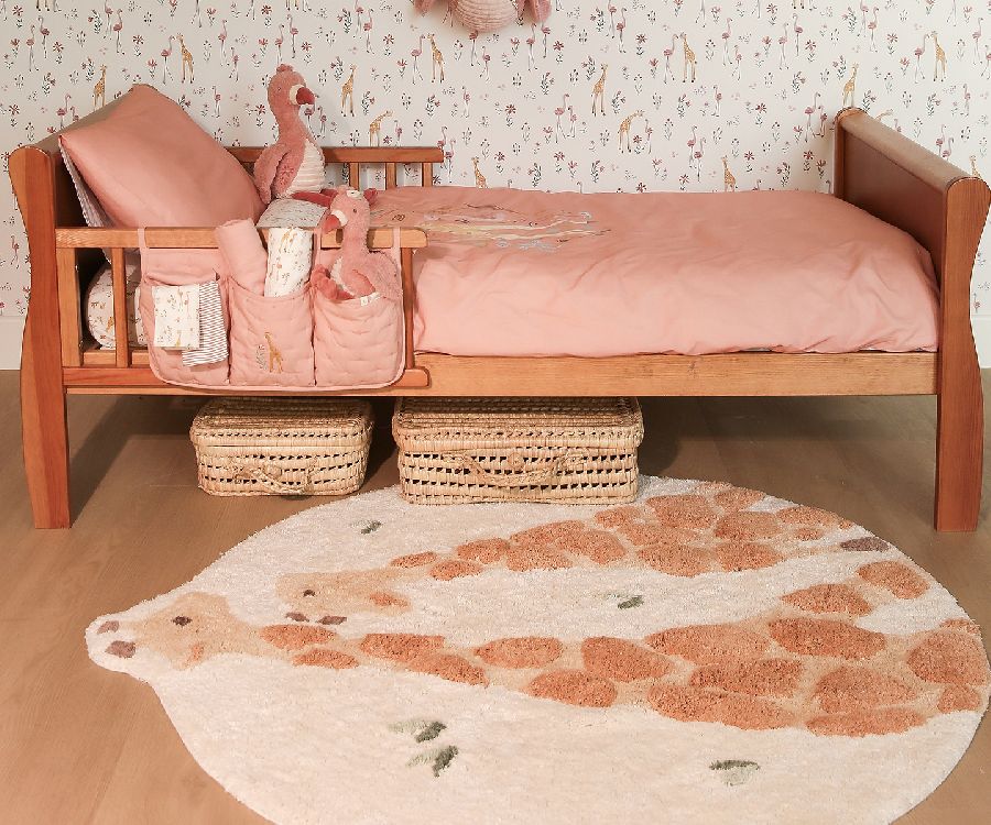 Kamertapijt Little Dutch Vloerkleed Giraffe | Safari Friends