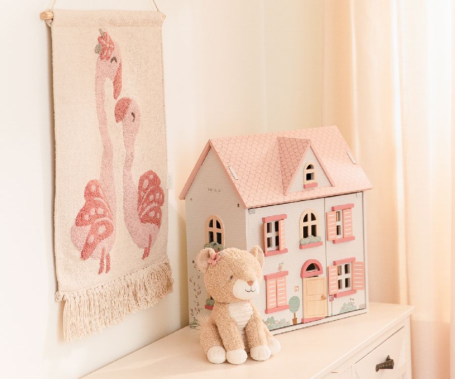 Muurdecoratie Little Dutch Wandkleed Flamingo | Safari Friends