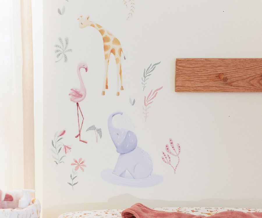 Muurstickers Little Dutch | Safari Friends