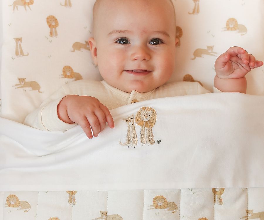 Hoeslaken Little Dutch, geschikt voor babybed 60x120 | Safari Friends