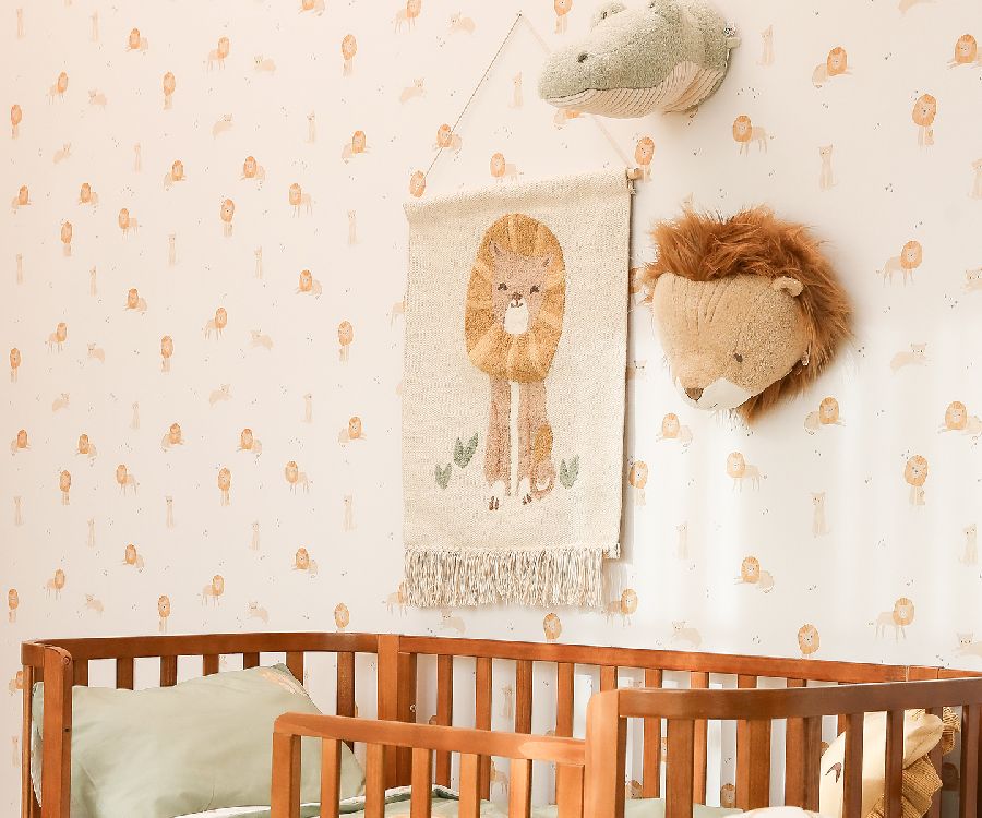 Muurdecoratie Little Dutch Wandkleed Leeuw | Safari Friends