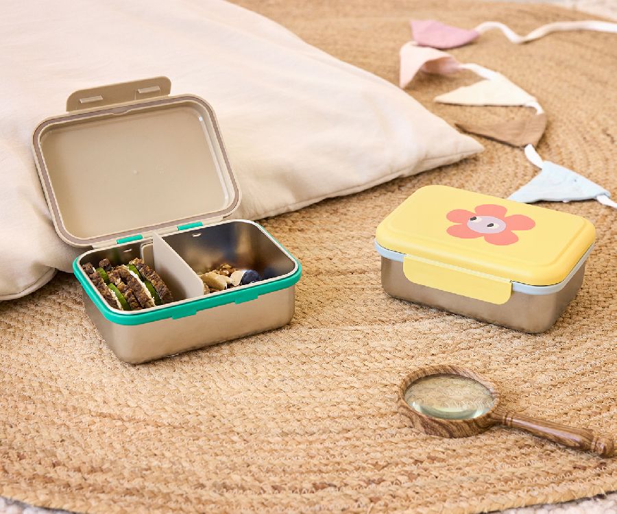 Brooddoos Laessig Bento Lunchbox | Happy Trails Frog School